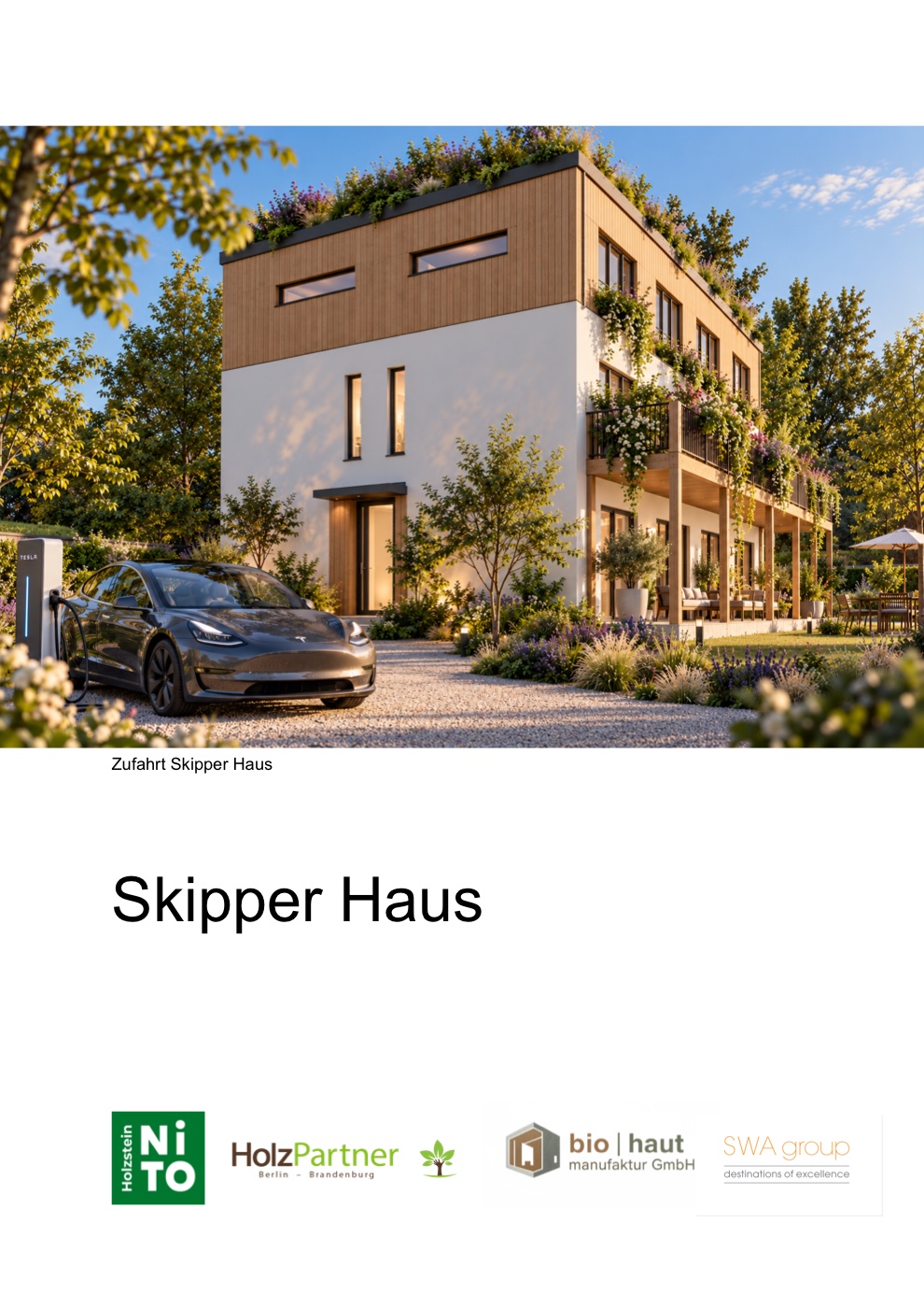 Skipper Haus, Titelseite der Broschüre